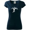 Skialp výlet na hory - Dámske tričko Pure - 2XL ( Tmavomodrá (veľmi tmavá - skoro čierna) )