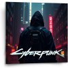 Sablio Obraz Cyberpunk 2077 Výhľad na mesto - 50x50 cm