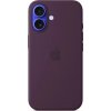 APPLE iPhone 16 Silicone Case with MS - Plum