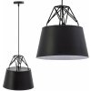 Toolight Toolight, závesná kovová stropná lampa 1xE27 APP422-1CP, čierna, OSW-00552