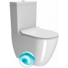 GSI PURA WC kombi, Swirlflush, spodný/zadný odpad, biela ExtraGlaze 880611P