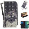 Peňaženkové 3D puzdro na Motorola Moto G8 Plus - Embrace The Cat