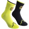 La Sportiva For Your Mountain Socks - Black/Fluor Yellow XL