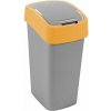Curver FLIP BIN 45L strieborná/žltá 02172-535