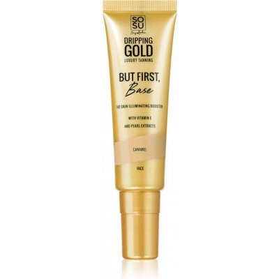 Dripping Gold But First Base rozjasňujúca báza pod make-up odtieň Caramel 30 ml