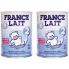 France Lait 2 + Dr.Brown`s držiak na cumlík modrý 2 x 400 g