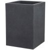 Betónový kvetináč sivý Scheurich 38 cm x 38 cm x 54 cm