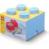 LEGO® Úložný box 4 25 x 25 x 18 cm svetlomodrá
