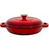 Grand Feu liatinový hrniec s pokrievkou (červený / modrý) Červená