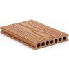 G21 Terasová doska 2,5 x 14,8 x 300 cm, Light Wood s okrúhlymi výrezmi, WPC PE63910413