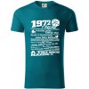 1972 v kocke - Tričko z organickej bavlny - 3XL ( Petrolejová )