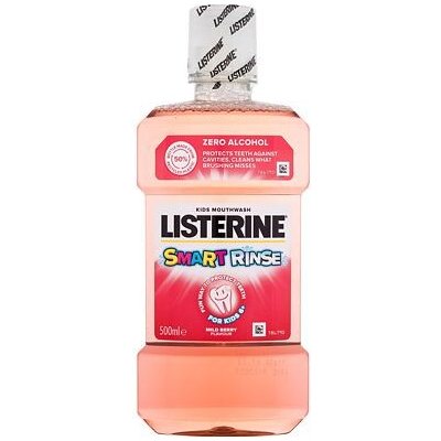 Listerine Smart Rinse Mild Berry 500 ml ústní voda pro svěží dech