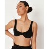 Julimex Nevystužená podprsenka Bamboo Bralette - čierna