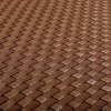 Balkónová zástena - umelý ratan, 1,0x7m - hnedá (Ratanová zástena na balkón s okami na upevnenie - farba na želanie)