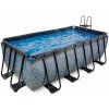 Bazén s filtráciou Stone pool Exit Toys oceľová konštrukcia 400*200*122 cm šedý od 6 rokov