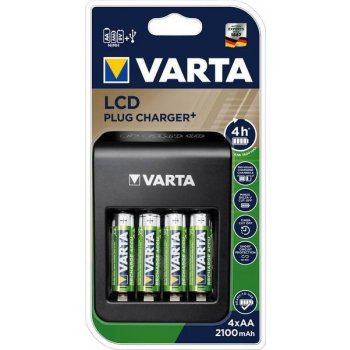 Varta LCD Plug Charger + 4x AA 2100mAh 57687101441