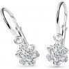 Cutie Jewellery detské zlaté náušnice C2746B-White