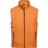 James & Nicholson (Daiber) Pánska softshellová vesta JN1022 - Oranžová | S