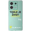 Picasee silikónový prehľadný obal pre Xiaomi Redmi Note 13 5G - Kazma - TOHLE JE ŽIVOT A NIC VÍC NEBUDE