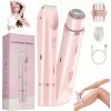 Elektrický holiaci strojček pre ženy 2 v 1 ružový vodotesný