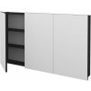 Dreja Trojdverová zrkadlová skrinka Q GA3 120 - N03 Graphite