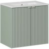 ArtCom Kúpeľňová skrinka s umývadlom LINE Reed Green U60/2 | 60 cm
