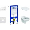 GEBERIT - Duofix Set predstenovej inštalácie, klozet Alpha s doskou, tlačidlo Sigma30, biela/chróm 111.355.00.5 ND5
