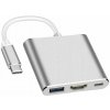 Verk 06280 Adaptér HUB USB-C, USB 3.0, HDMI 4K