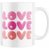 Keramický hrnček s potlačou Love, Love, Love