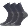 VoXX Boaz Športové slabé ponožky 3 páry tmavo šedá