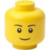 LEGO® úložná hlava mini chlapec s vekom 10,2 x 10,2 x 12 cm