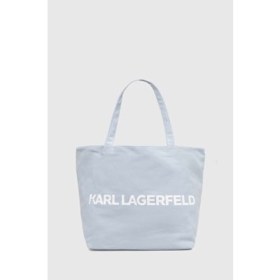 Karl Lagerfeld Bavlnená taška 240W3870 modrá