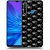 Picasee silikónový čierny obal pre Realme 5 - Separ - White On Black