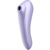 Nabíjací, vodotesný smart vibrátor na klitoris a vagínu Satisfyer Dual Pleasure fialový