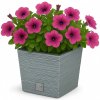 ProsperPlast Kvetináč FURU SQUARE LOW | betón 30 cm