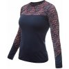 Dámske tričko dl.rukáv SENSOR MERINO IMPRESS deep blue/origami XL