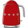 Smeg KLF03RDEU rýchlovarná kanvica, 1, 7 l (7 šálok), 2400 W, štýl 50. rokov, červená