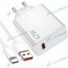 Nabíjačka Xiaomi MDY-14 EW USB-A (67W) s káblom USB-C 6A biela