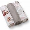 BABYONO Plienky mušelínové Super Soft 3 ks - Grey, 70x70 cm