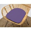 Textilomanie Podsedák na stoličku STANDARD fialový