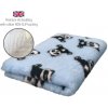 DRYBED Premium Vet Bed Panda svetlomodrý 100 x 75 cm
