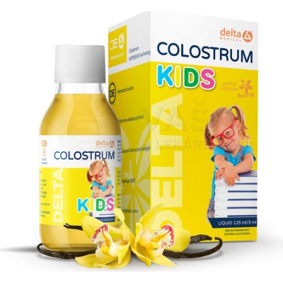 Delta Colostrum Kids 125 ml sirup vanilka