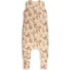 Sleepee Celoročný spací vak s nohavicami Vintage Animals Almond Cream