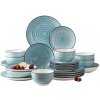 VANCASSO BONBON Blue 24 dielna kameninová jedálenská sada
