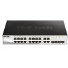 D-Link DGS-1210-20 20-portový gigabitový prepínač Smart+, 16x GbE, 4x RJ45/ SFP, bez ventilátora DGS-1210-20/E