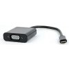 Gembird adaptér USB-C (M) na VGA (F), 15cm káblik, čierny, blister AB-CM-VGAF-01