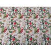 Vianočná dekoračná látka Cezmína s vtáčikmi šírka 140 cm