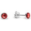 Náušnice oranžovej so Swarovski Elements Pinpoint Studs K2038SS10PA padparadscha