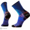 Smartwool Hike Targeted Cushion Mountain Myth Print Crew ponožky, deep navy XL