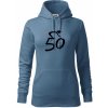 Cyklista oslavuje päťdesiatku (50) - Mikina dámská Cape s kapucí - 2XL ( Denim )